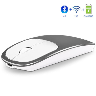 Premium Aluminum Dual-Mode Wireless Bluetooth Mouse