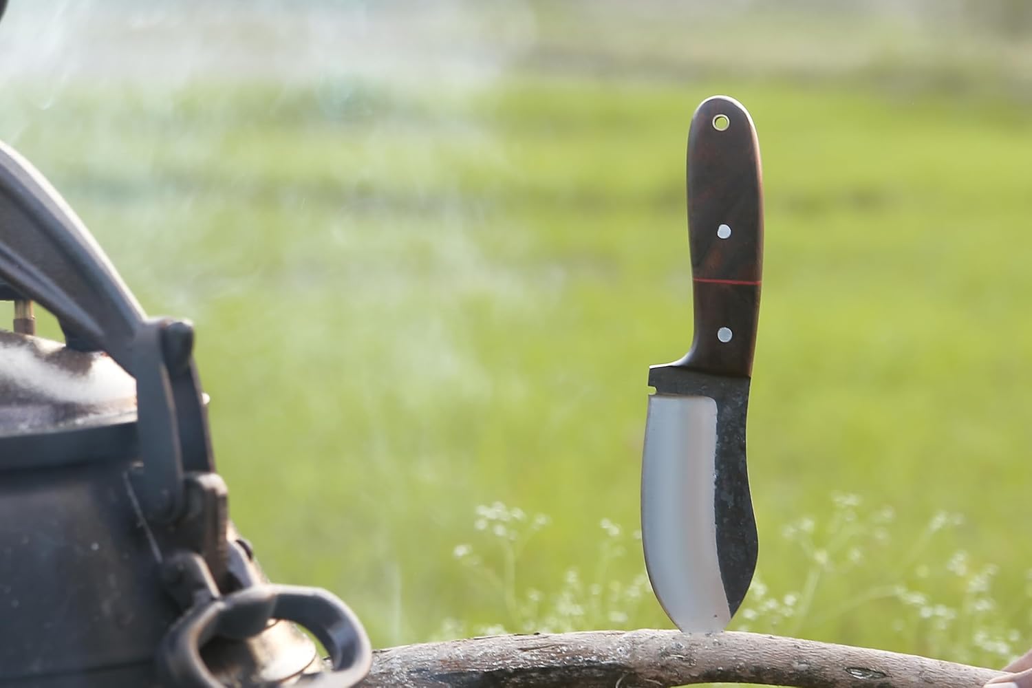 RidgeHunter Tactical Survival Knife – 9-Inch High-Carbon Blade with Premium Rosewood Handle - Korvel
