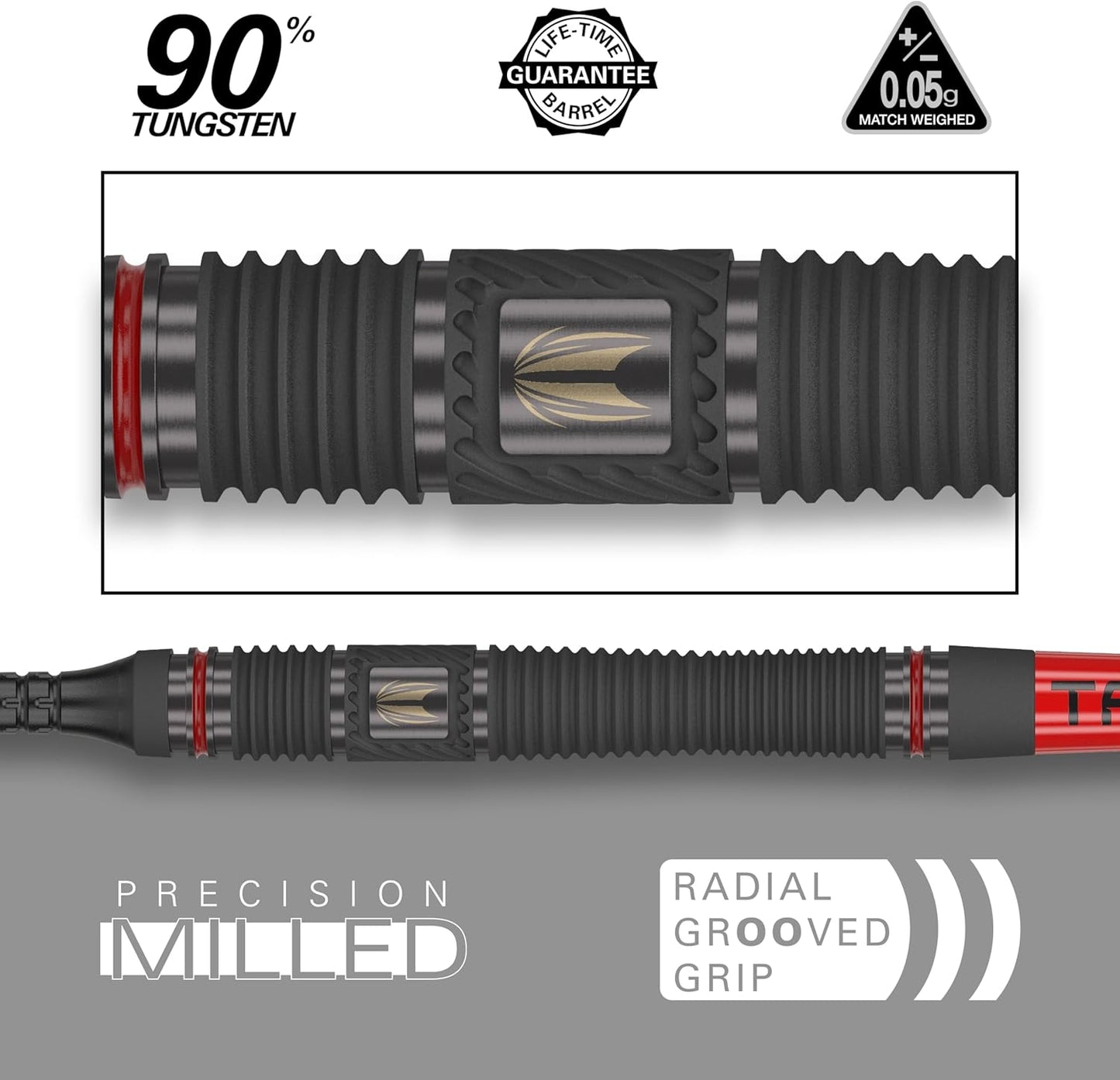 Precision 90% Tungsten Soft Tip Darts - 19g - Korvel