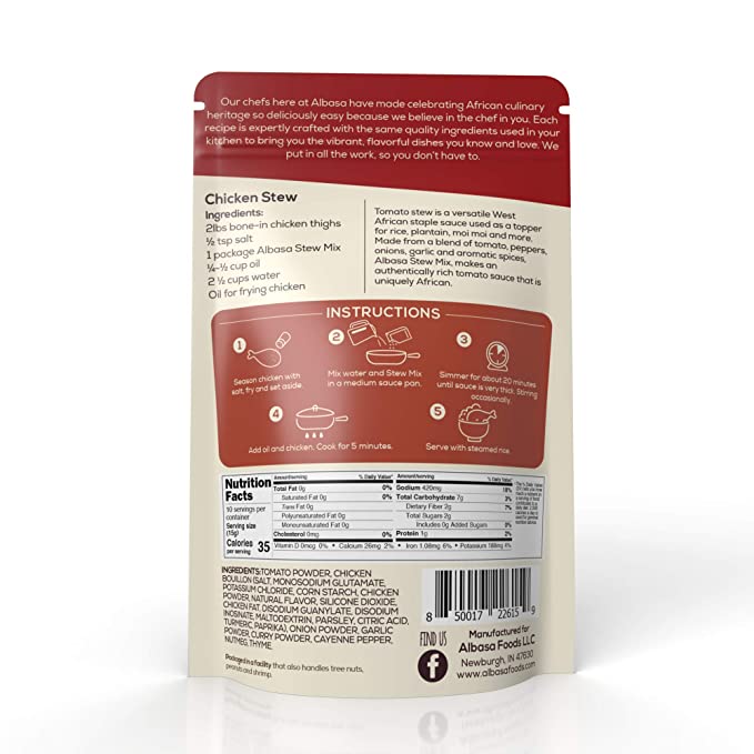 Albasa Tomato Stew Mix – Authentic West African Sauce - Korvel