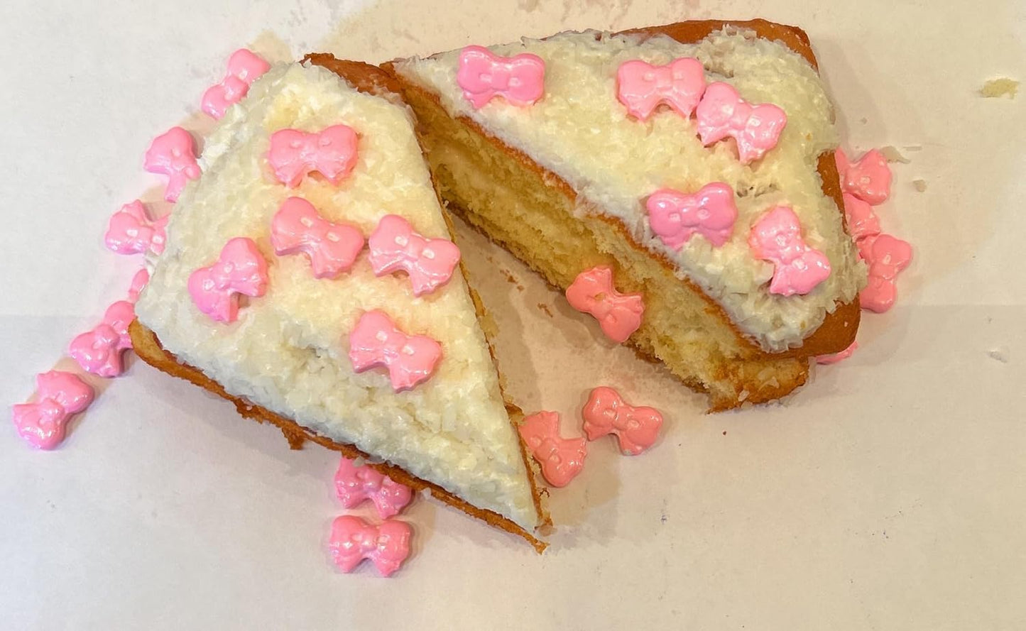 Decoraciones de Pastel de Lazo Rosa Comestible - Royal Sugar Icing Sprinkles
