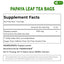 Premium Papaya Leaf Tea Bags - Natural, Vegan, Caffeine-Free