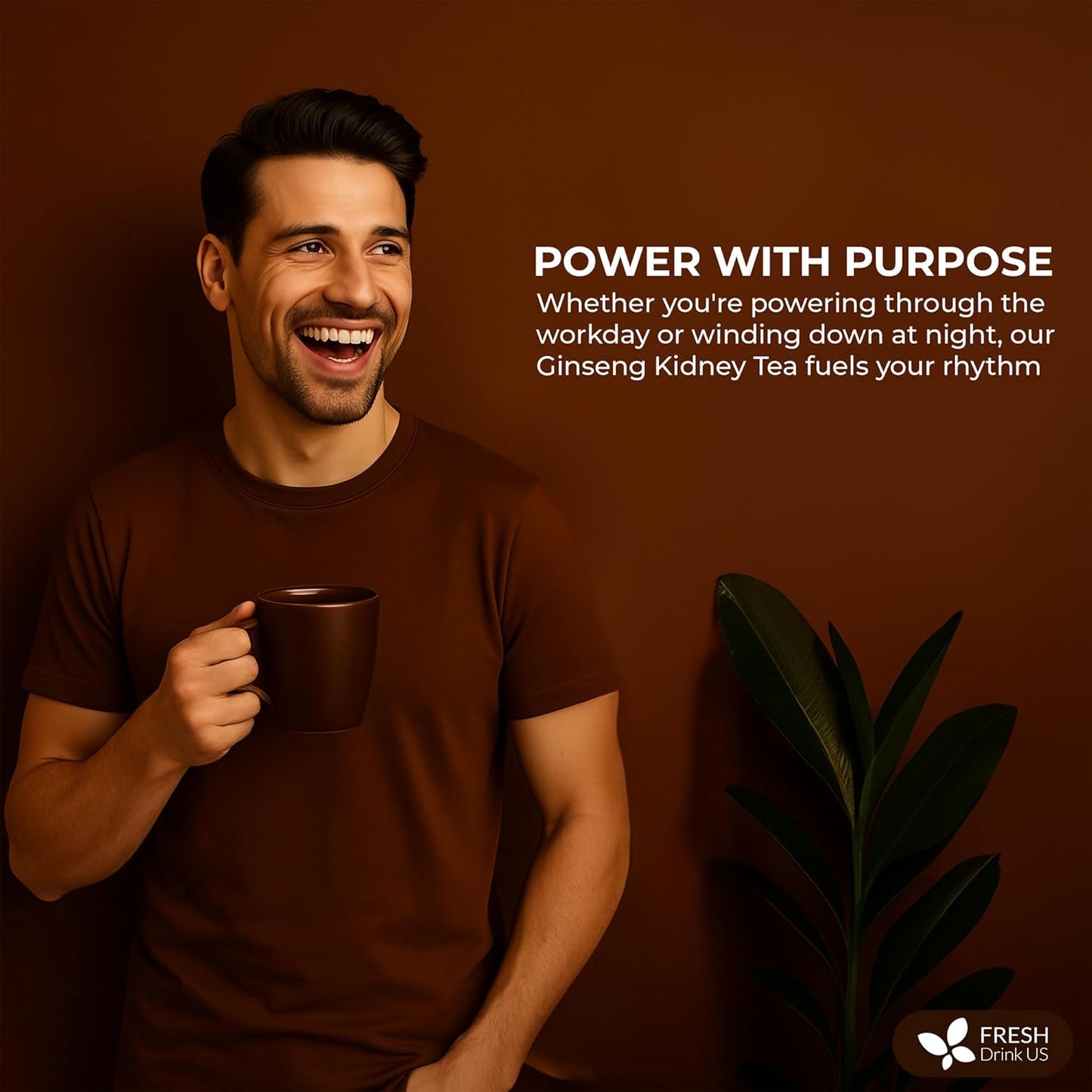 Ginseng 6 Treasures Kidney Tea, Super Kidney Cleanse Detox Tea For Men & Women, 100% Natural Roots & Berries | Caffeine-Free | Adaptogenic Blend for Energy, Wellness & Vitality Support - Korvel