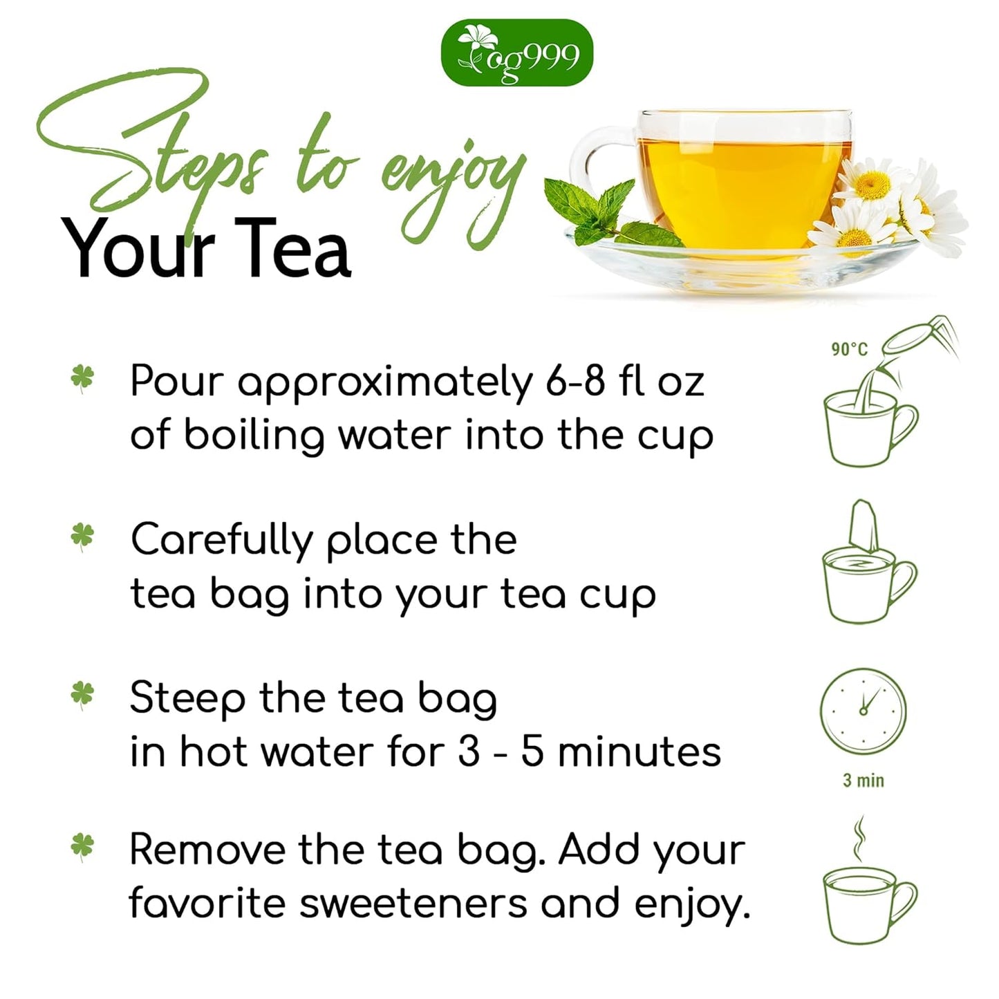Premium 40 Thyme Leaf Tea Bags - 100% Natural Herbal Infusion
