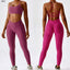 Traje de Yoga Deportivo con Diseño de Rayas en la Espalda