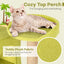 Árbol para gatos temático de playa de 71 pulgadas y múltiples niveles