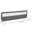 71 Inch Extra Long Swing Down Bed Guardrail - Gray