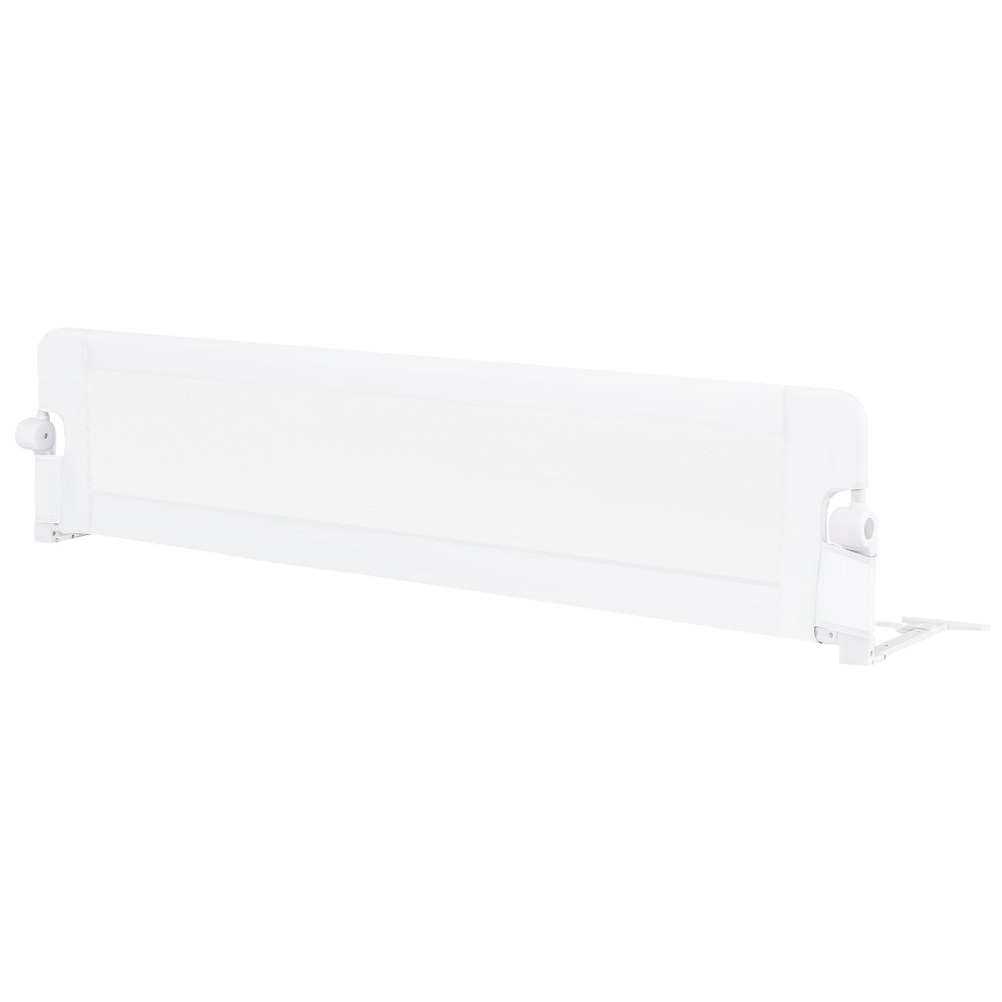 Barrière de lit pliable de 71 pouces pour la sécurité des tout-petits - Blanc