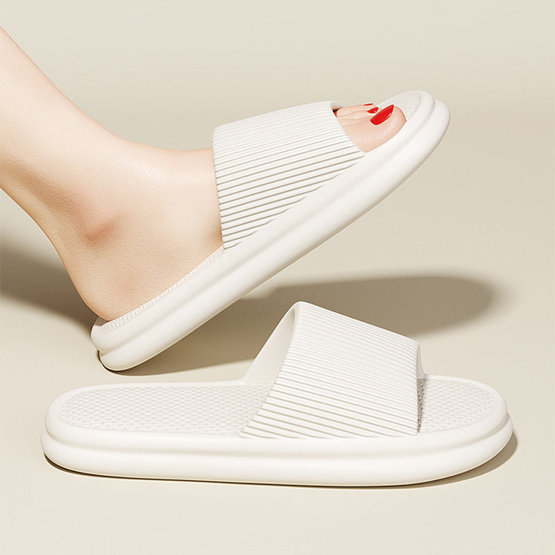Striped Design Soft Anti-Slip Slippers for Home