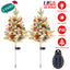 Relleno de Urna de Árbol de Navidad Iluminado Solar - 2 Pcs