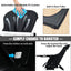 Silla alta ajustable 4 en 1 y asiento elevador - Negro