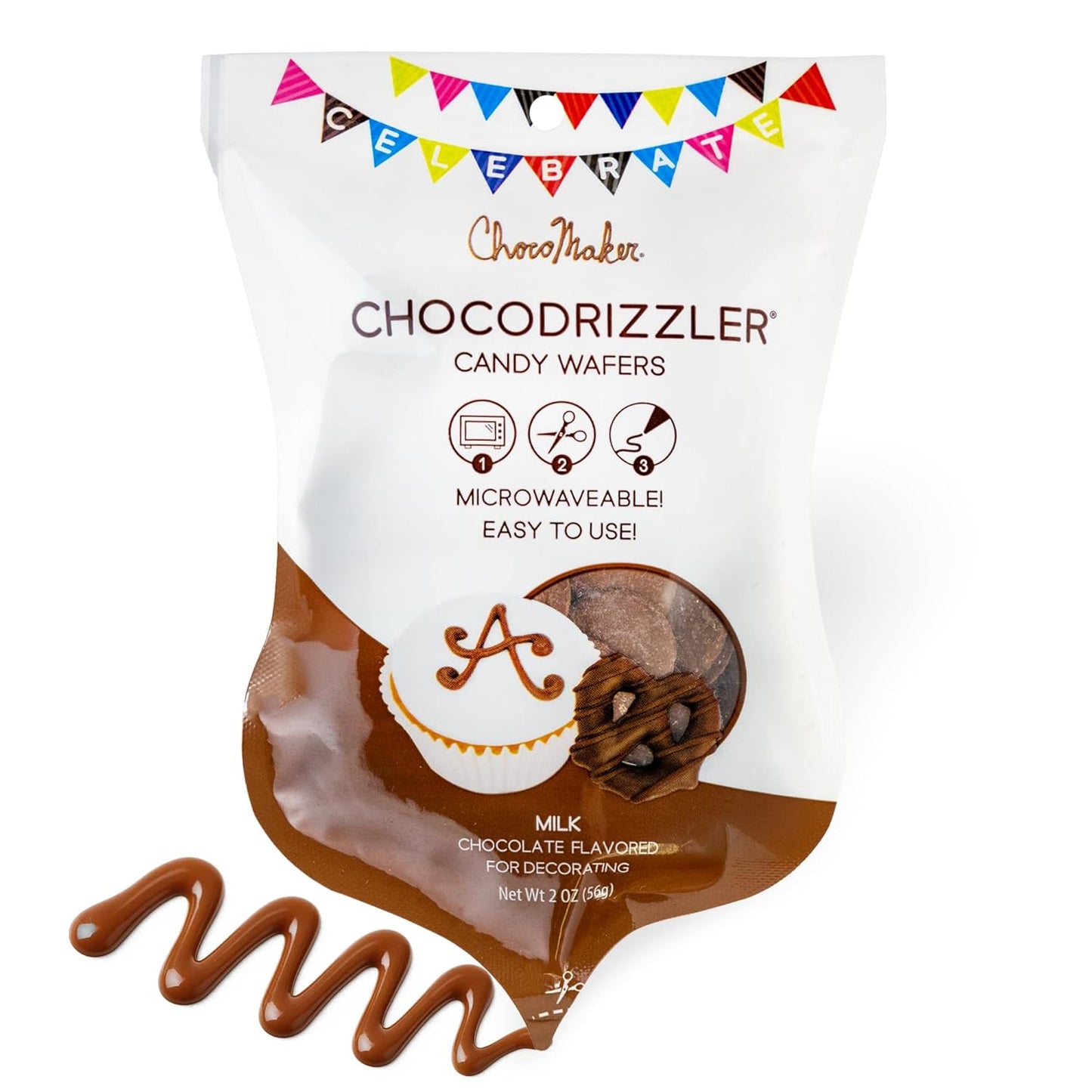 Wafers de Caramelo con Chocolate para Rociar - Bolsa Microondas (Caja de 12)