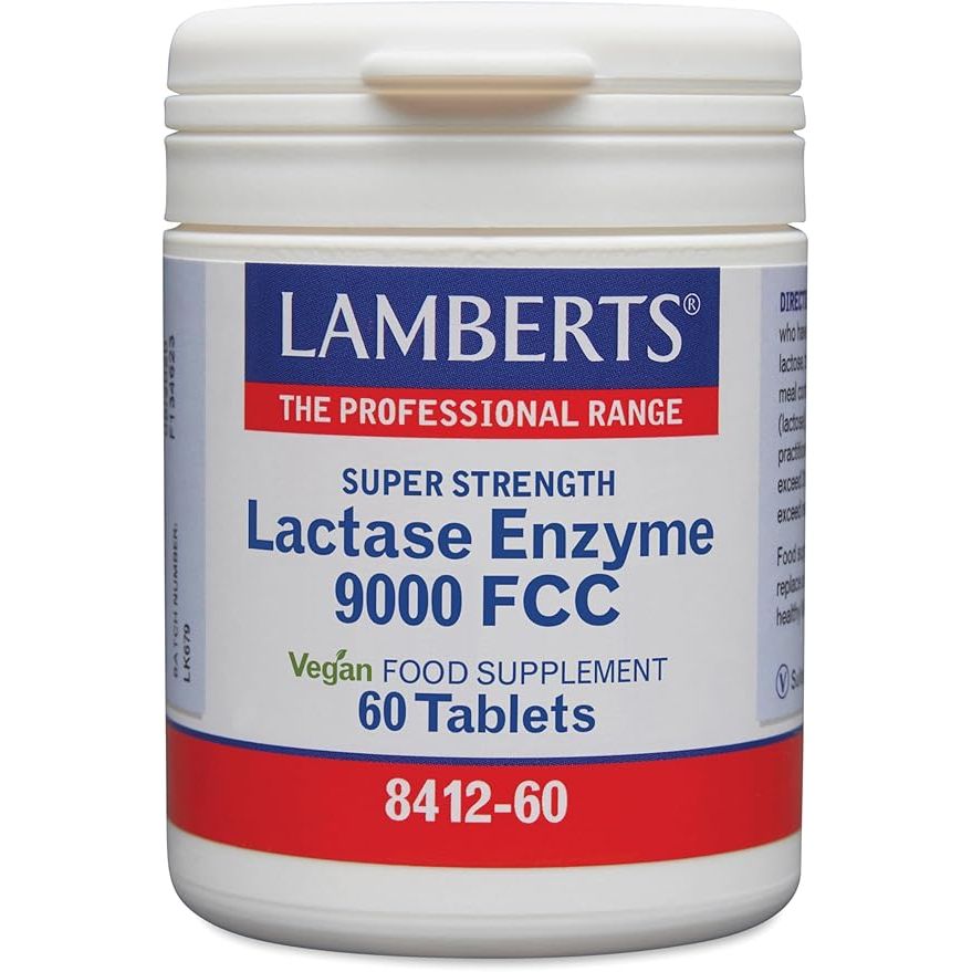 Premium Lactase Enzyme 9000 FCC - 60 Capsules