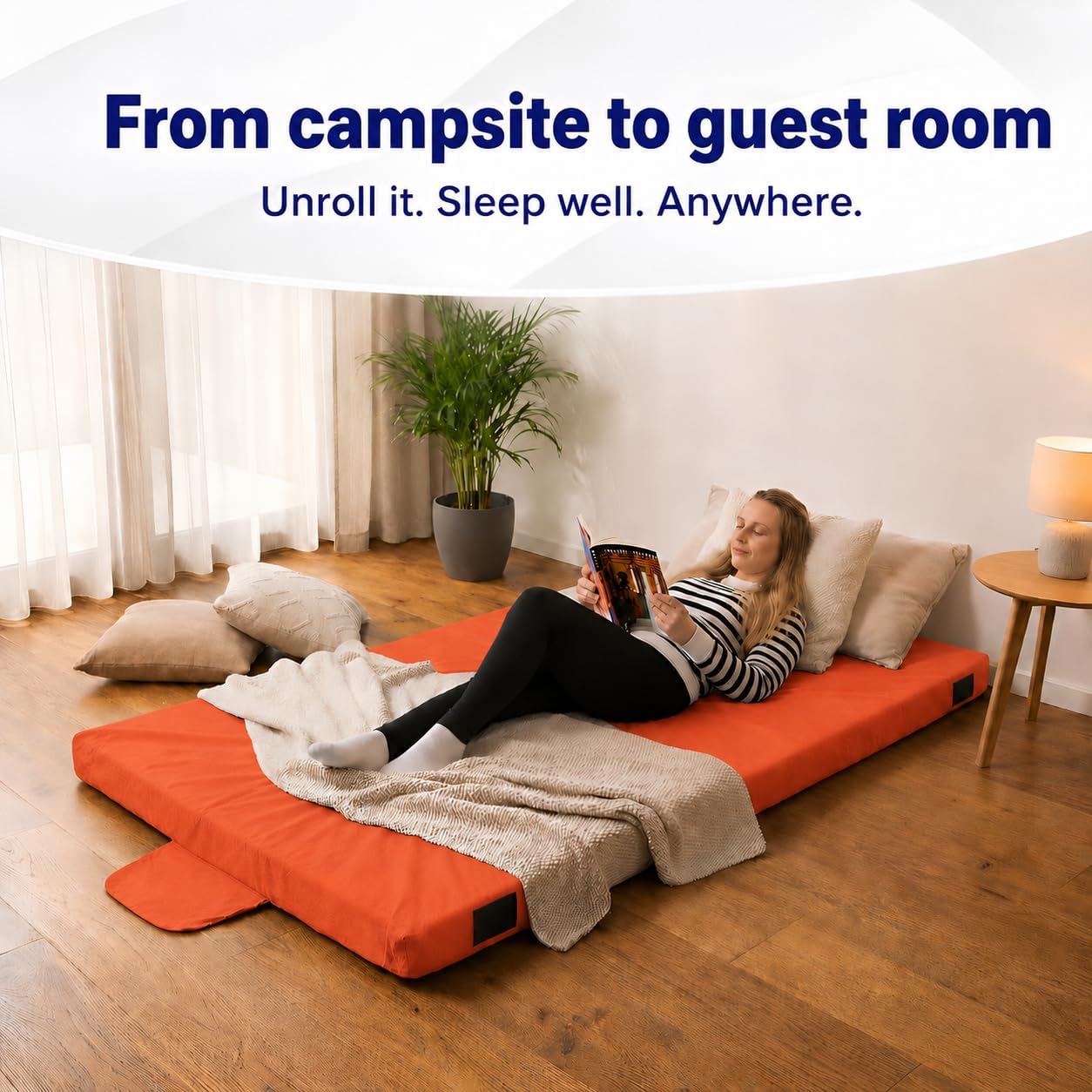 Hazli Ultra Comfort Air-Cell Memory Foam Camping Mattress
