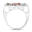 5.01 Carat Multi-Stone .925 Sterling Silver Engagement Ring