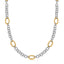 18k Yellow Gold & Sterling Silver Multi Style Chain Necklace