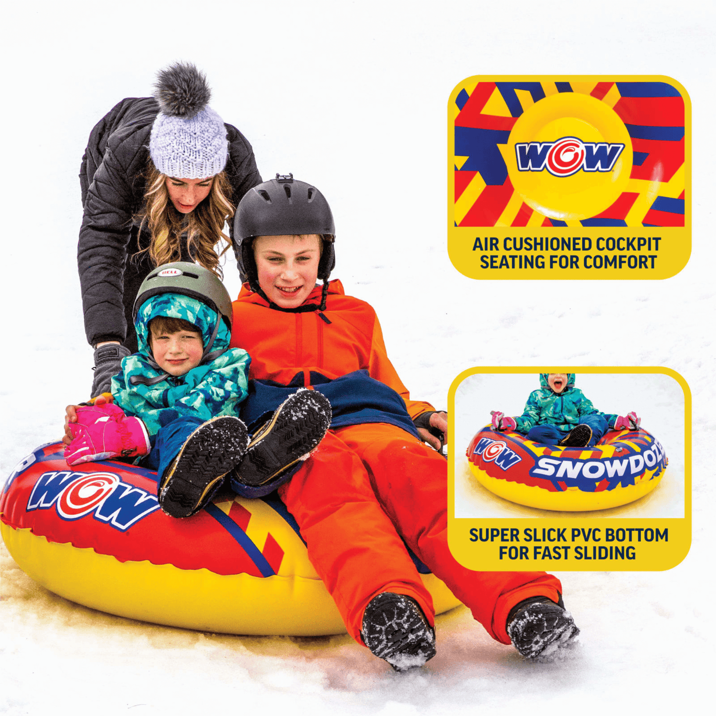 WOW Sports SnowDozer Snow Tube - Premium Winter Fun