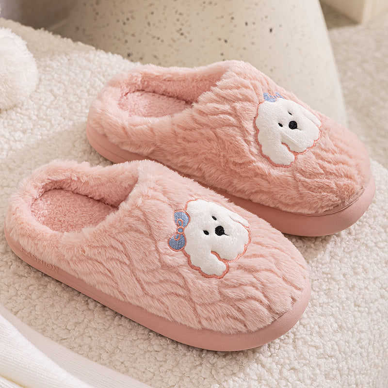 Couple Cotton Slippers - Plush Indoor Comfort