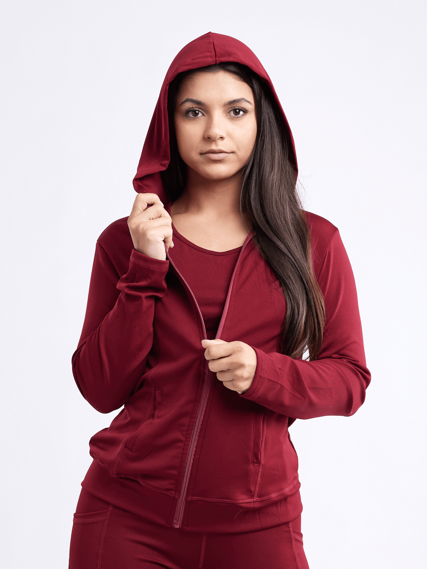 JupiterGear Women's Fitted Zip-Up Hoodie Jacket with Pockets