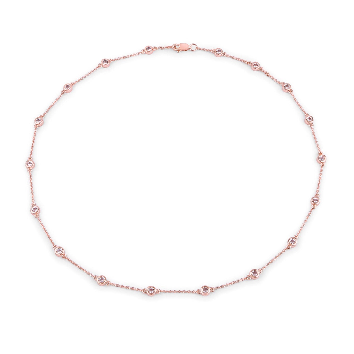 Collier en morganite véritable de 1,62 carat en argent sterling .925