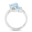 2.55 Carat Genuine Blue Topaz Sterling Silver Ring