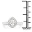 Anillo de Compromiso de Diamante Genuino de 0.63 Quilates en Oro Blanco de 14K