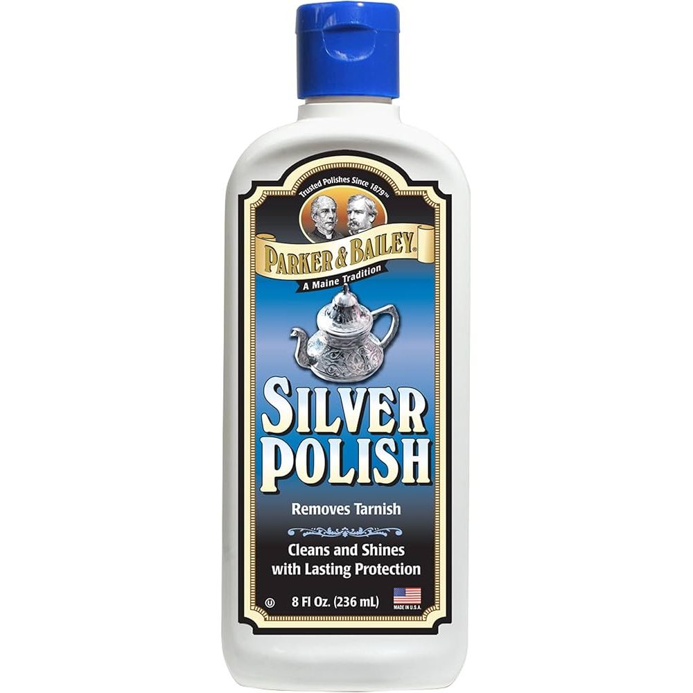 Parker & Bailey Pulidor de Plata - Crema Blanca de 8 oz para el Cuidado de Joyería