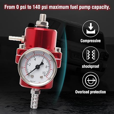 Megan Racing 3:1 Fuel Pressure Regulator Red V2