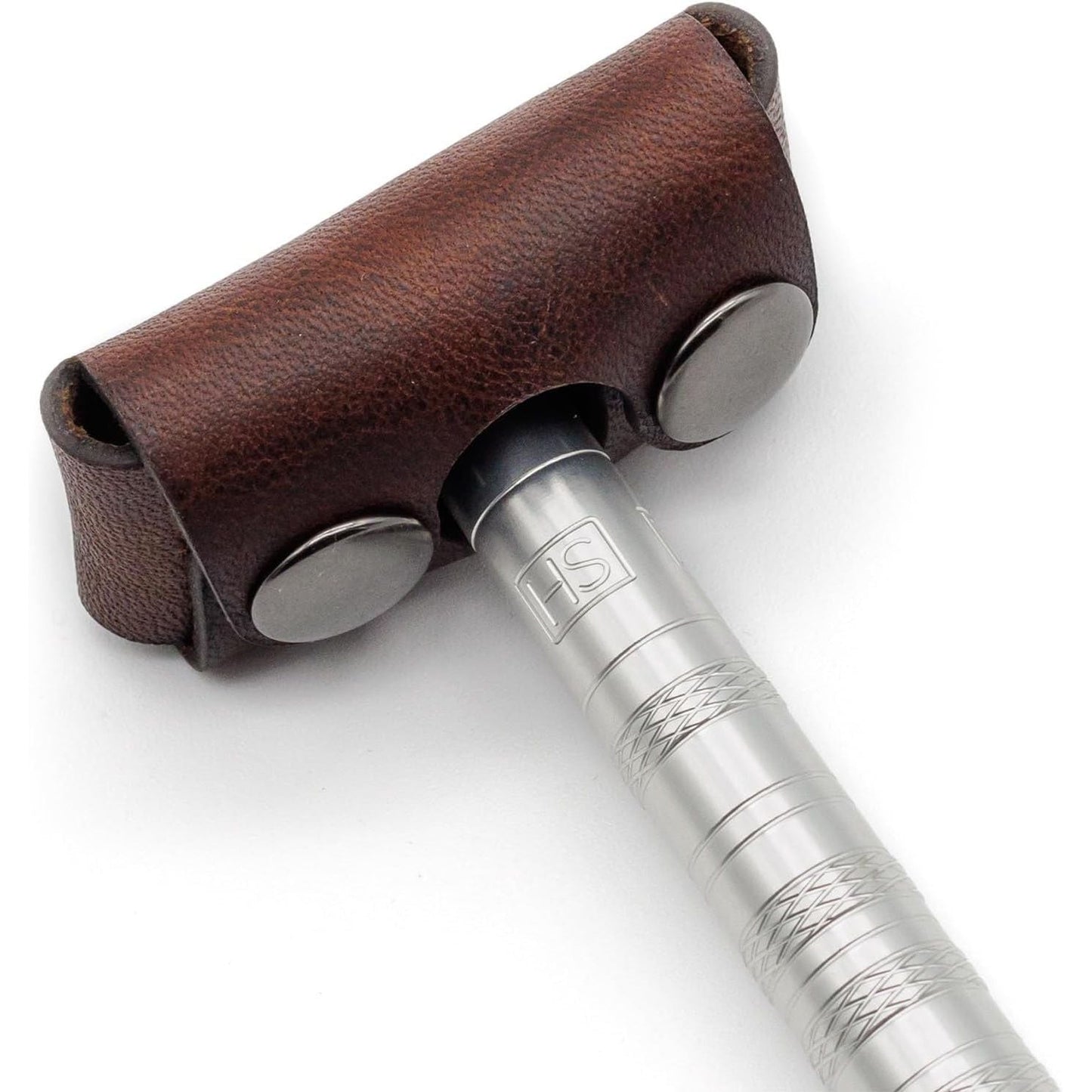 Henson Brown Leather Razor Head Cover