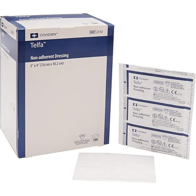 Telfa Ouchless Non-Adherent Wound Dressing Pads - 3" x 4" Sterile