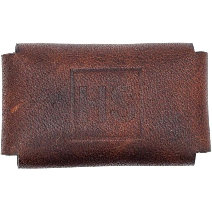 Henson Brown Leather Razor Head Cover