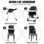 Silla alta ajustable 4 en 1 y asiento elevador - Negro