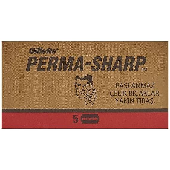 Lames de rasoir à double tranchant Gillette Perma-Sharp - Pack de 20x5