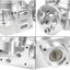 High-Performance 70mm Silver Billet Aluminum Throttle Body for Honda K-Series Engines - Korvel