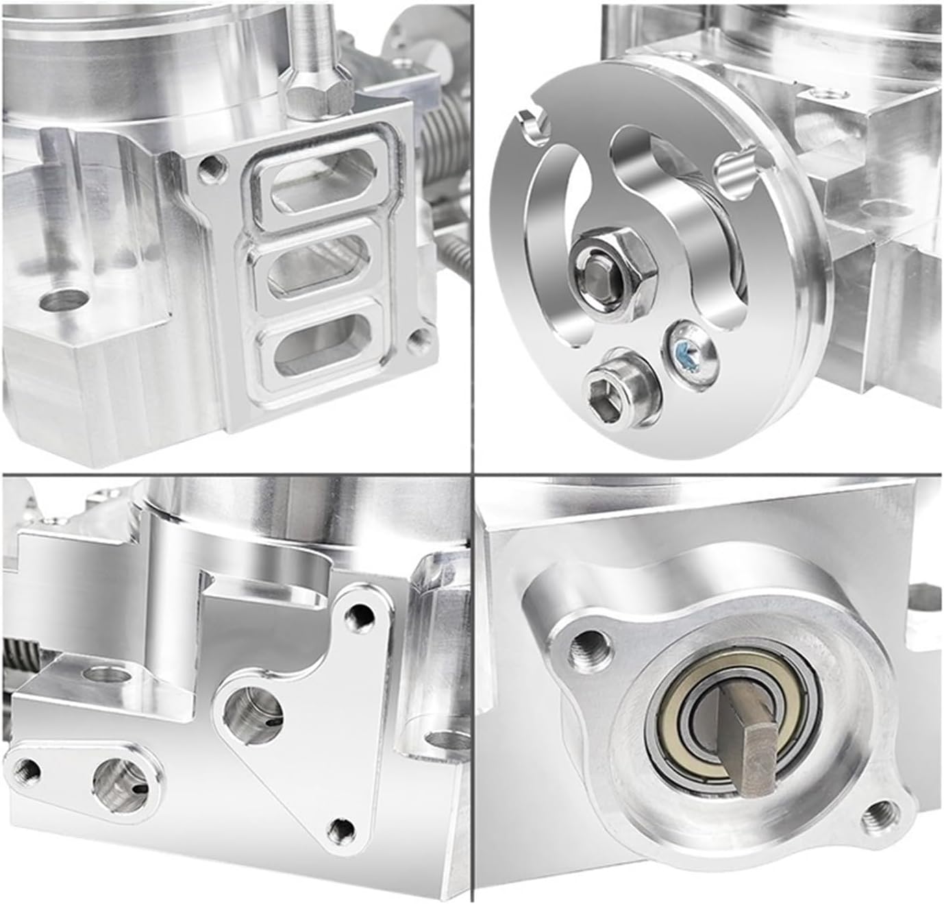 High-Performance 70mm Silver Billet Aluminum Throttle Body for Honda K-Series Engines - Korvel