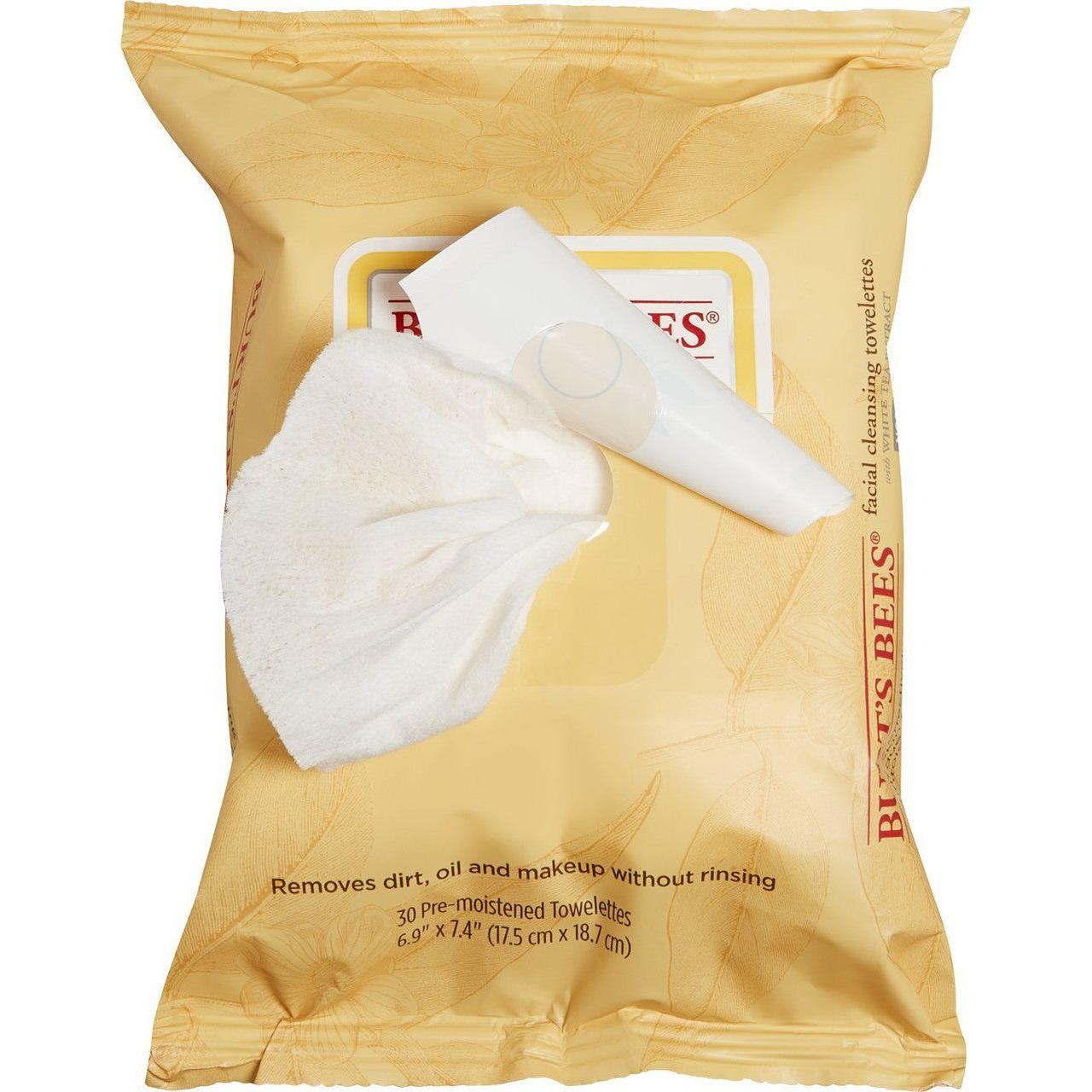 Burt's Bees Facial Cleansing Towelettes with White Tea Extract - 2 Pack