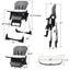 Chaise haute rehausseur ajustable 4 en 1 - Gris