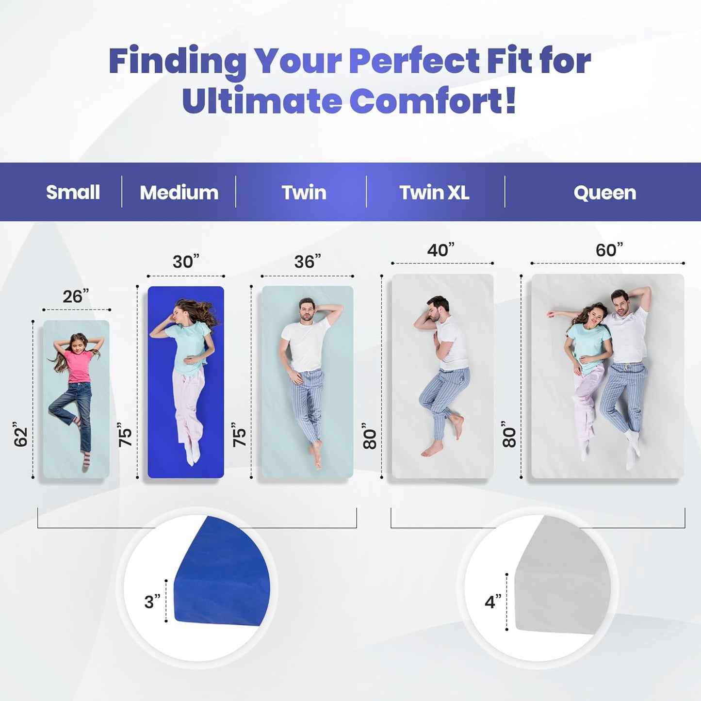 Hazli Ultra Comfort Air-Cell Memory Foam Camping Mattress