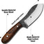 RidgeHunter Tactical Survival Knife – 9-Inch High-Carbon Blade with Premium Rosewood Handle - Korvel