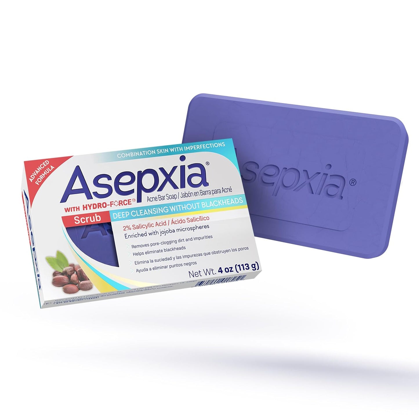 Jabón en Barra Asepxia Fórmula Avanzada - 4 Oz