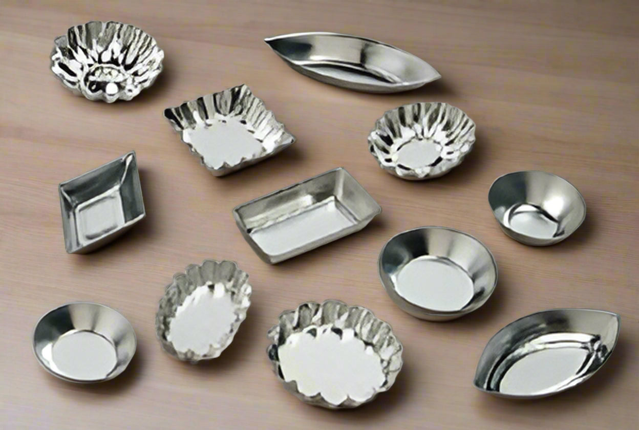 Juego de Moldes para Tartaletas Pequeñas - 72 Piezas en 6 Estilos