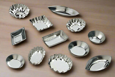 Small Tartlet Mold Set - 72 Pcs in 6 Styles