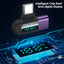 TG adapter 6A intelligent digital display supports 120W fast charging data cable, USB 2.0 port, Type-C adapter - Korvel