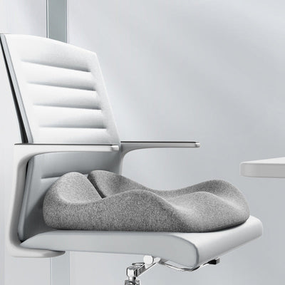 Memory Foam Coccyx Cushion. Alleviates tailbone/sciatica/back pain. Non - slip for office/car seats. - Korvel