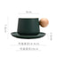 Ensemble de tasse et soucoupe en céramique élégante