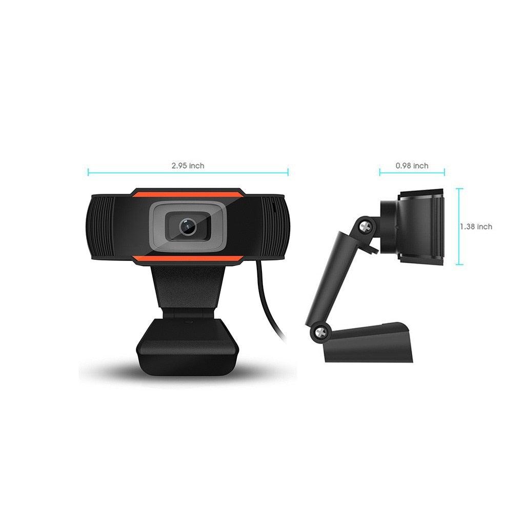 720p HD Webcam with Microphone for Clear Video Calls