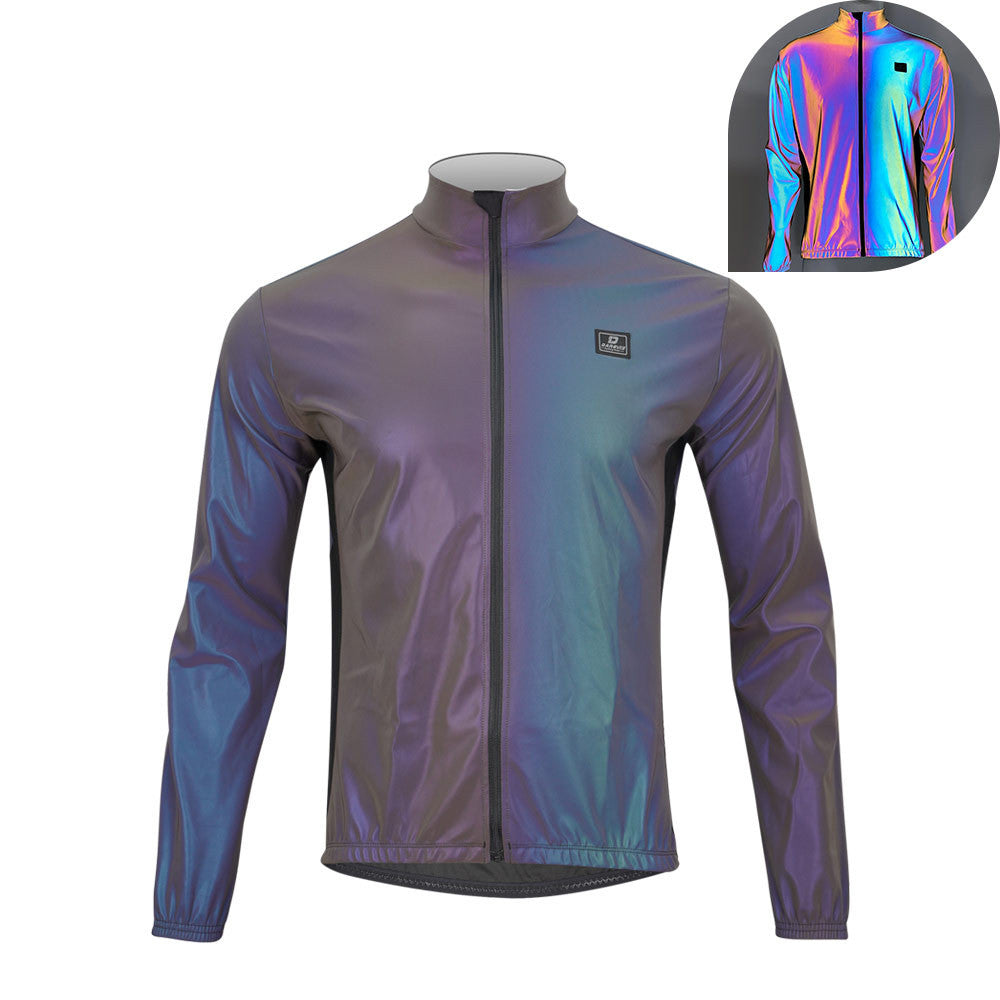 Chaqueta de Ciclismo Reflectante Colorida para Seguridad Nocturna