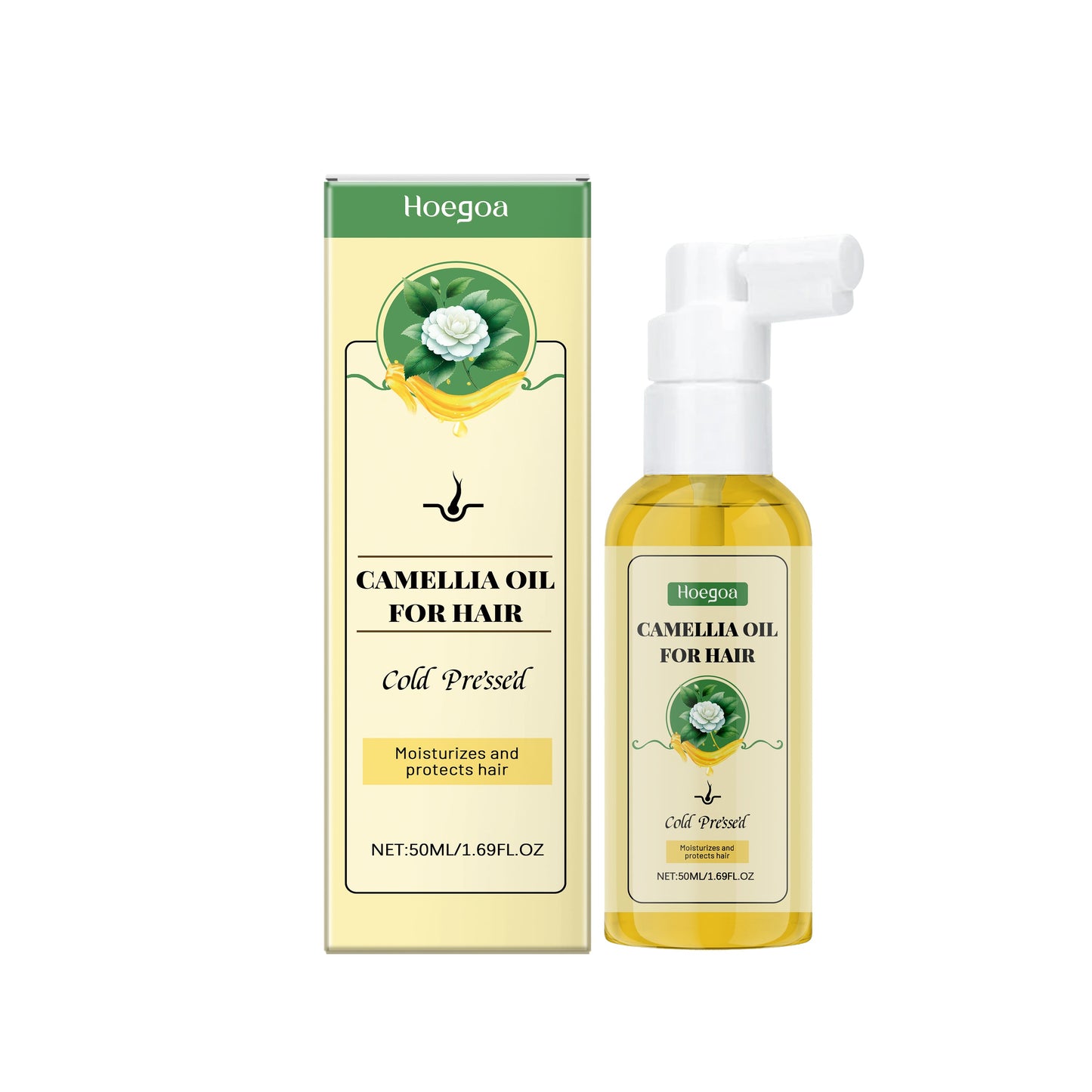 Spray Tratamiento Capilar de Aceite de Semilla de Camelia Nutritivo