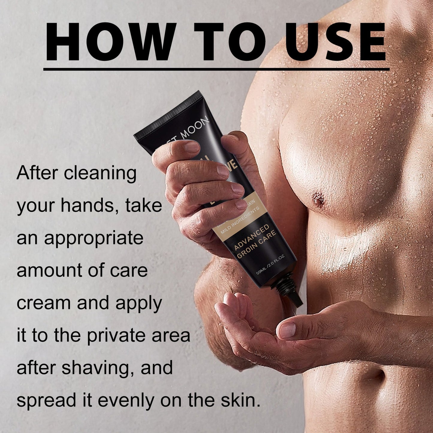 EAST MOON Men's Care Cream for Moisturizing and Comfort