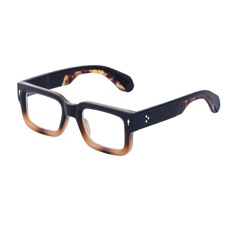Fashionable boxy sunglasses for men with a simple frame that can be paired with nearsighted glasses - Korvel